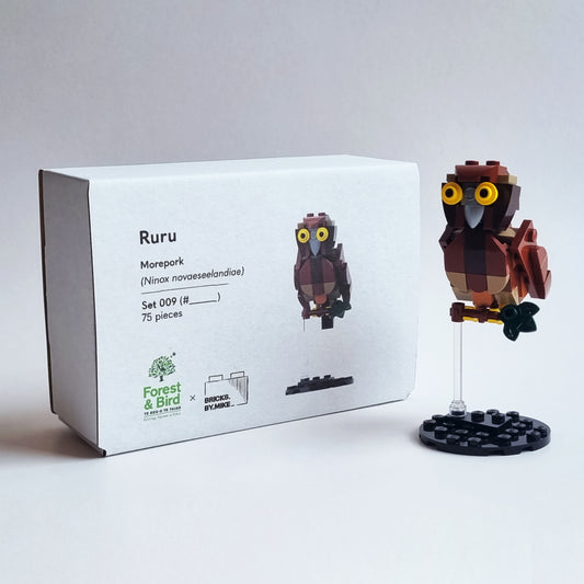 Ruru / Morepork Brick Kit | Forest & Bird Collab